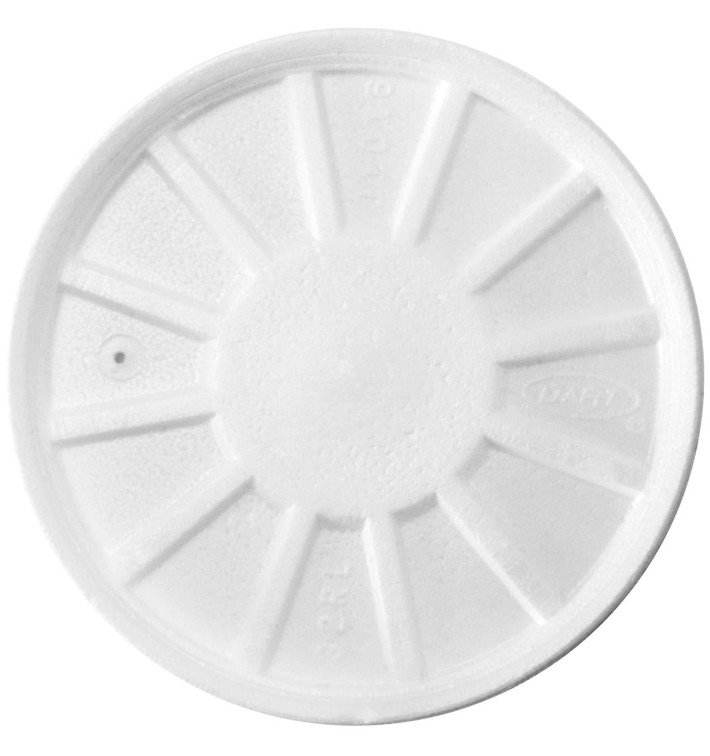 Foam Vented Lid White Ø11,7cm (500 Units)