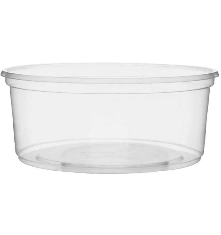 Plastic Deli Container Clear PP 200ml Ø10,5cm (1.000 Units) Plastic Deli Container Clear PP 200ml Ø10,5cm (1.000 Units)