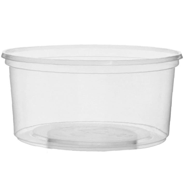 Plastic Deli Container Clear 250ml Ø10,5cm (1.000 Units) Plastic Deli Container Clear 250ml Ø10,5cm (1.000 Units)