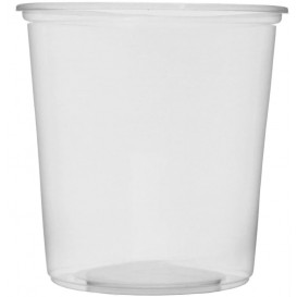 Plastic Deli Container Clear PP 500ml Ø10,5cm (100 Units)