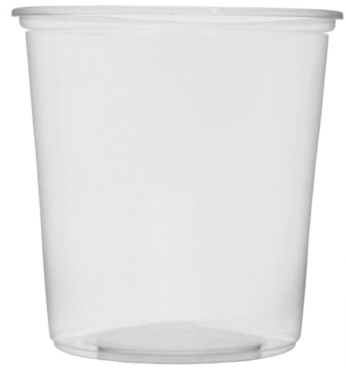 Plastic Deli Container Clear PP 500ml Ø10,5cm (100 Units) Plastic Deli Container Clear PP 500ml Ø10,5cm (100 Units)