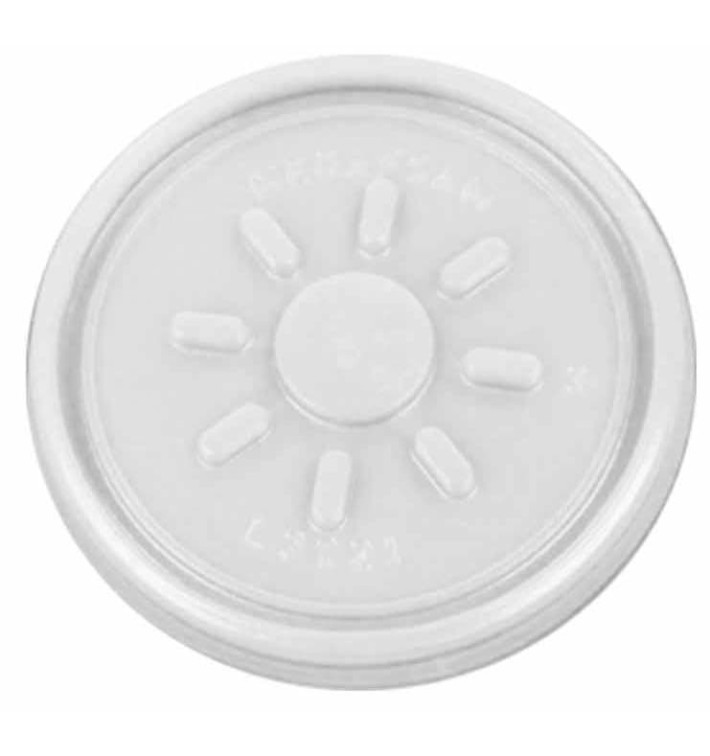 Plastic Lid PS Clear Flat for Foam Container Ø7,4cm (1000 Units) Plastic Lid PS Clear Flat for Foam Container Ø7,4cm (1000 Units)