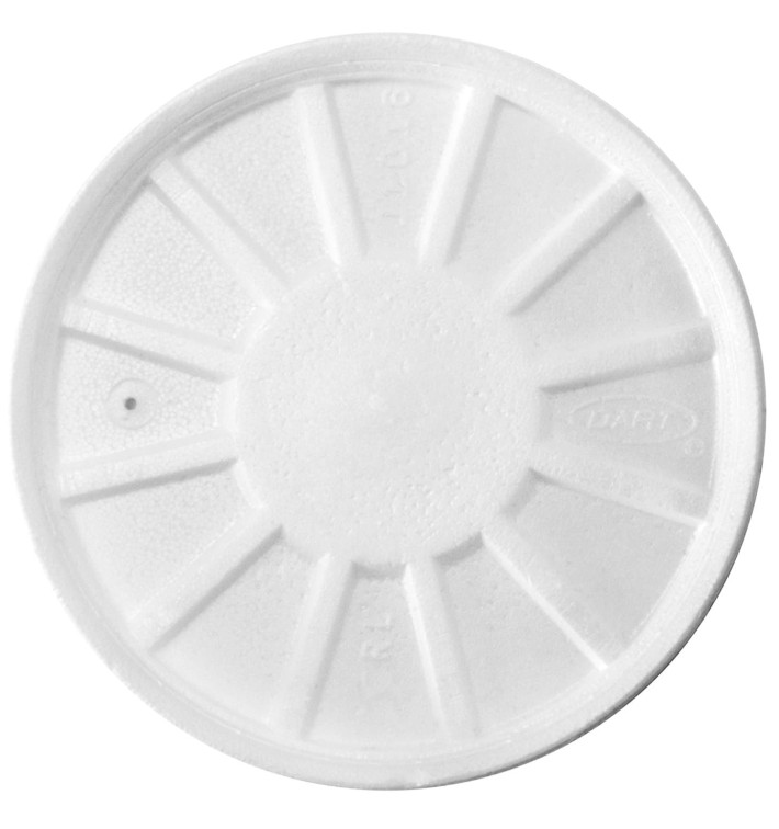 Foam Vented Lid White Ø11cm (50 Units) Foam Vented Lid White Ø11cm (50 Units)