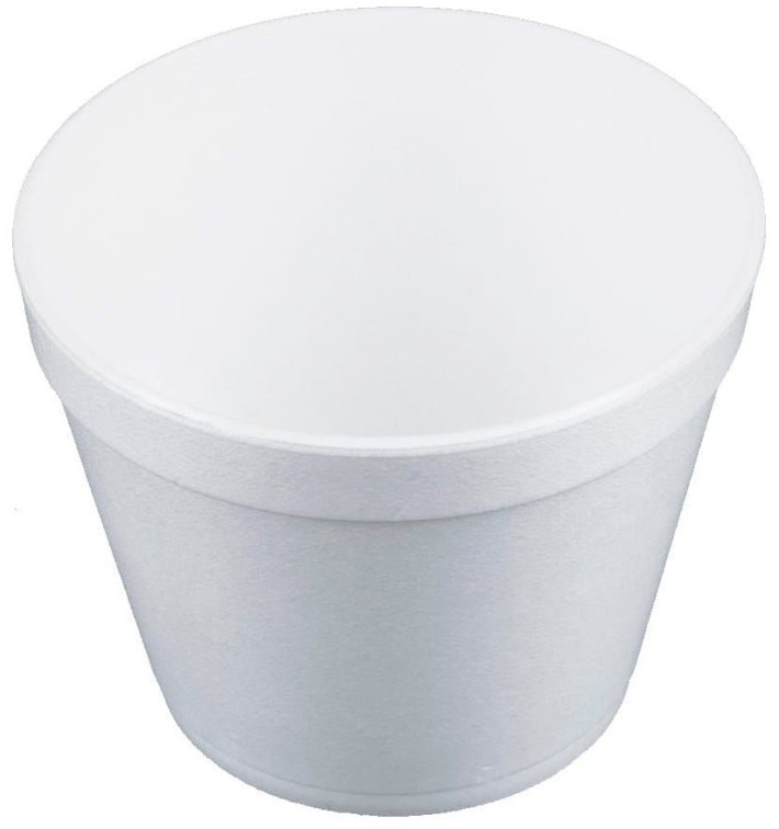 Foam Container White 24Oz/710ml Ø12,7cm (25 Units) Foam Container White 24Oz/710ml Ø12,7cm (25 Units)