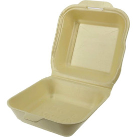 Foam Burger Boxes Take-Out Large size Champagne (125 Units)