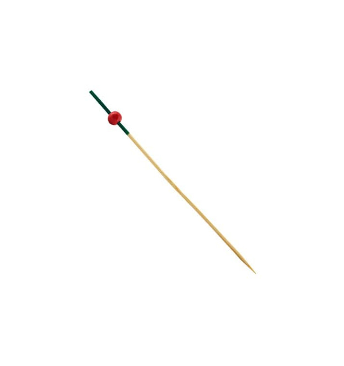Bamboo Food Pick "Portugal" Design Green and Red 12cm (200 Units) Bamboo Food Pick "Portugal" Design Green and Red 12cm (200 Units)