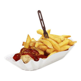 Paper Food Boat Tray Oval shape 16,5x10x3,5cm (2000 Units)