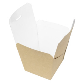 Paper Take-out Container Wok Kraft 950ml (125 Units)