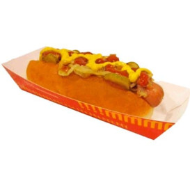 Paper Hot Dog Tray 17,0x5,5x3,8cm (1.000 Units)
