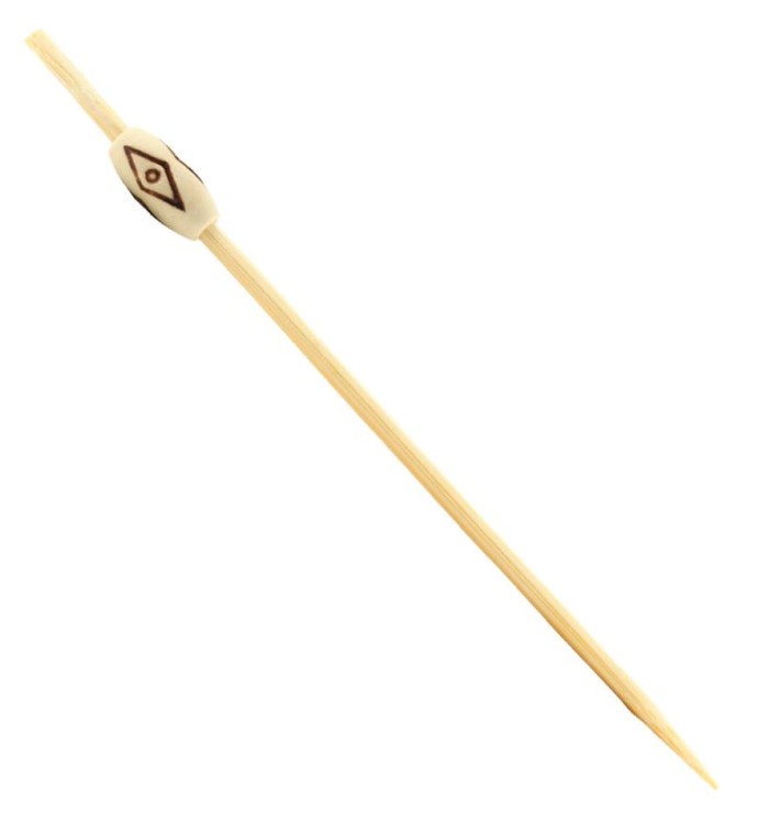 Bamboo Food Pick Ethnic Design 12cm (200 Units) Bamboo Food Pick Ethnic Design 12cm (200 Units)