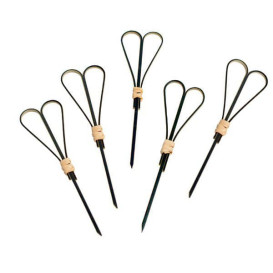 Bamboo Food Pick "Cuore" Design Black 15cm (5000 Units)