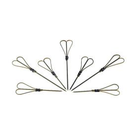 Bamboo Food Pick "Cuore" Design Black 12cm (200 Units)  