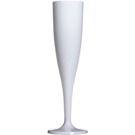 Plastic Flute Sparkling Wine White 115ml 1P (120 Units)