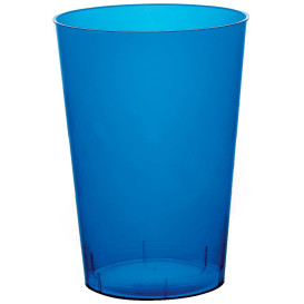 Plastic Cup PS "Moon" Blue Clear 230ml (50 Units) 