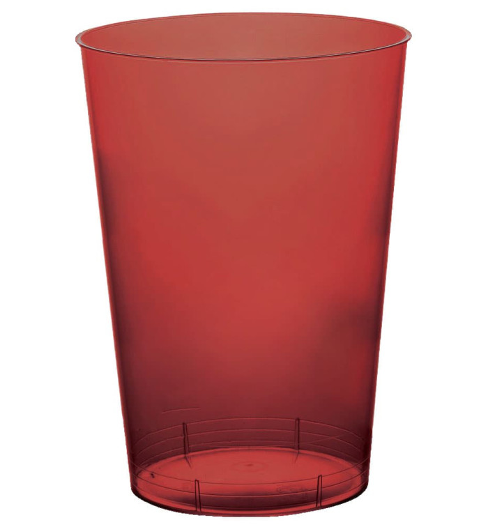 Plastic Cup PS "Moon" Burgundy Clear 230ml (700 Units) Plastic Cup PS "Moon" Burgundy Clear 230ml (700 Units)