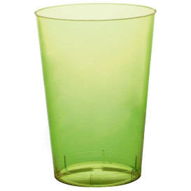 Plastic Cup PS "Moon" Lime Green Clear 230ml (50 Units) 