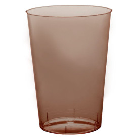 Plastic Cup PS "Moon" Brown Clear 230ml (50 Units) 