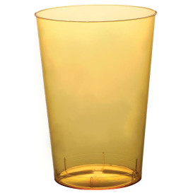 Plastic Cup PS "Moon" Yellow Clear 230ml (50 Units)