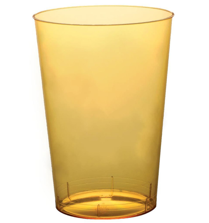 Plastic Cup PS "Moon" Yellow Clear 230ml (50 Units) Plastic Cup PS "Moon" Yellow Clear 230ml (50 Units)
