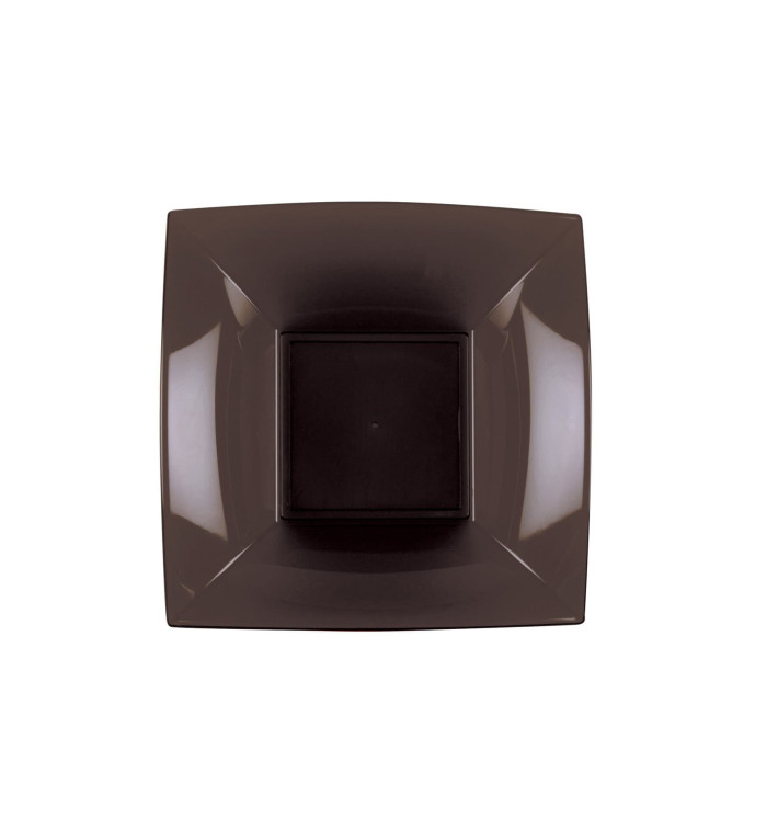 Plastic Plate Deep Brown "Nice" PP 18 cm (25 Units) Plastic Plate Deep Brown "Nice" PP 18 cm (25 Units)