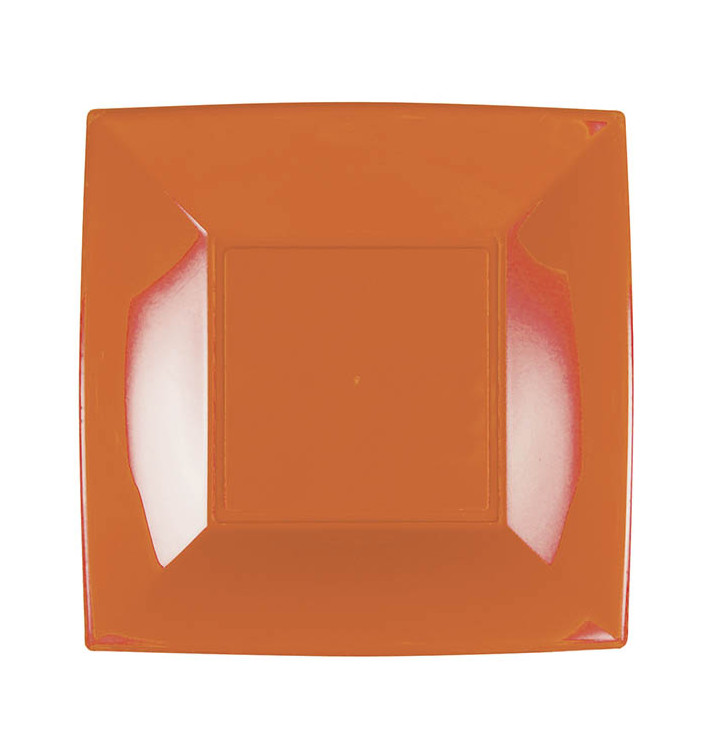 Plastic Plate Flat Orange "Nice" PP 18 cm (300 Units) Plastic Plate Flat Orange "Nice" PP 18 cm (300 Units)