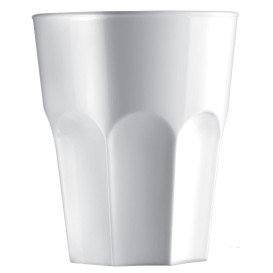 Plastic Glass SAN Reusable "Rox" White 300ml (8 Units) 