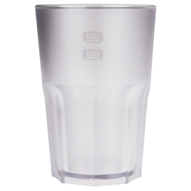 Plastic Glass SAN Reusable "Frost" Clear 400 ml (5 Units) 