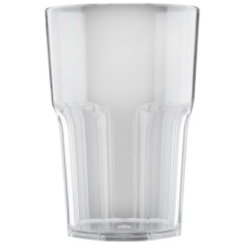 Plastic Glass SAN Reusable "Granity" Clear 400 ml (5 Units) 