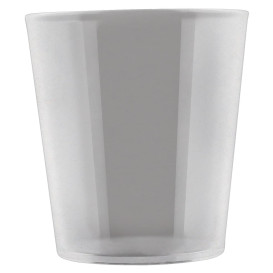 Plastic Glass SAN Reusable Tumbler Cone Shape "Frost" 400 ml (6 Units) 