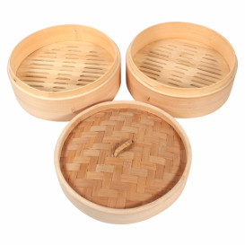 Bamboo Lid for Steamer "Maxi" Ø20cm (4 Units) 