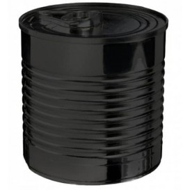 Tasting Plastic Tin Can PS Black 220ml Ø7,4x7cm (100 Units)