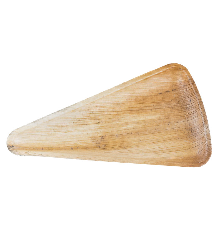 Palm Leaf Plate Triangular Shape 25,5x14,5cm (25 Units) Palm Leaf Plate Triangular Shape 25,5x14,5cm (25 Units)
