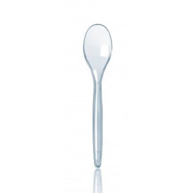 Plastic Teaspoon PS "Luxury" Clear 12,3cm (100 Units) 