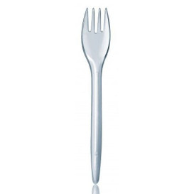 Plastic Fork PS "Luxury" Clear 17,5cm (100 Units)  