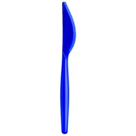 Plastic Knife PS "Easy" Blue Pearl 18,5cm (20 Units) 