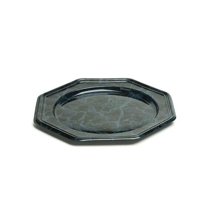 Plastic Charger Plate PET Octogonal shape Marble Vein 30 cm (50 Units) Plastic Charger Plate PET Octogonal shape Marble Vein 30 cm (50 Units)