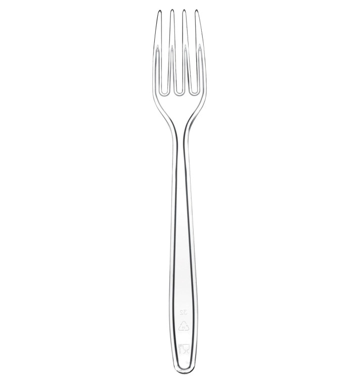 Plastic Fork PS "Easy" Clear 17,5cm (100 Units) Plastic Fork PS "Easy" Clear 17,5cm (100 Units)