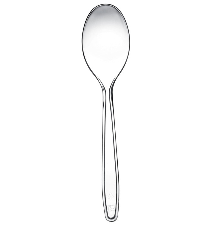 Plastic Spoon PS "Easy" Clear 17,5cm (100 Units) Plastic Spoon PS "Easy" Clear 17,5cm (100 Units)