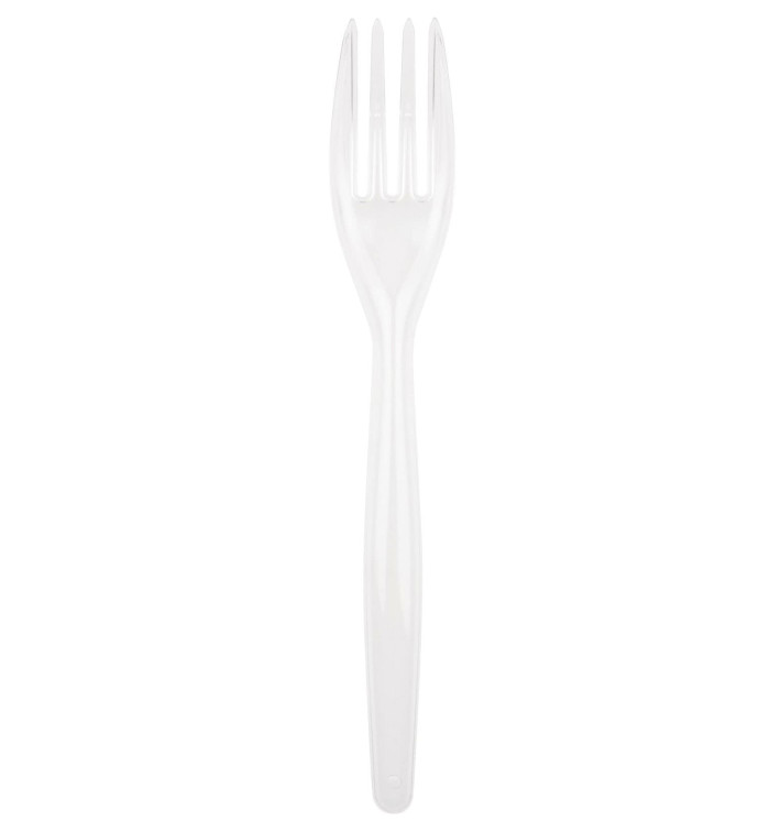 Plastic Fork PS "Easy" White 18cm (20 Units) Plastic Fork PS "Easy" White 18cm (20 Units)