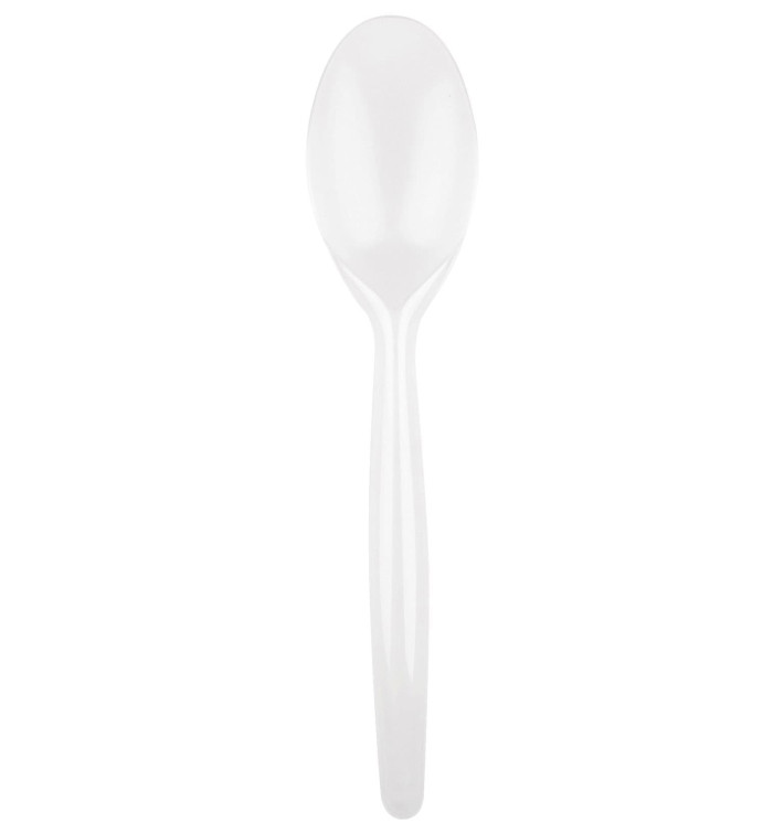 Plastic Spoon PS "Easy" White 18,5 cm (500 Units) Plastic Spoon PS "Easy" White 18,5 cm (500 Units)