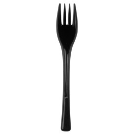 Plastic Fork PS "Fly" Black 14cm (50 Units) 