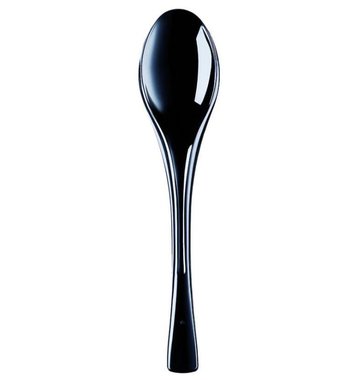 Plastic Spoon PS "Fly" Black 14,5cm (3000 Units) Plastic Spoon PS "Fly" Black 14,5cm (3000 Units)
