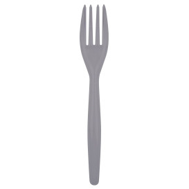 Plastic Fork PS "Easy" Grey 18cm (20 Units) 