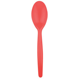 Plastic Spoon PS "Easy" Red 18,5 cm (500 Units)