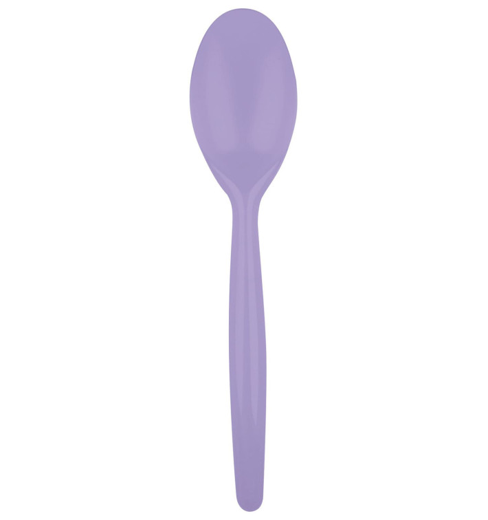 Plastic Spoon PS "Easy" Lilac 18,5 cm (20 Units) 