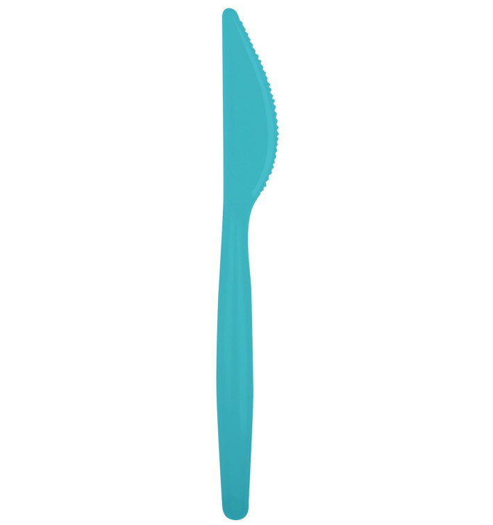 Plastic Knife PS "Easy" Turquoise 18,5cm (20 Units) Plastic Knife PS "Easy" Turquoise 18,5cm (20 Units)