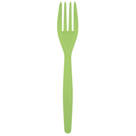 Plastic Fork PS "Easy" Lime Green 18cm (20 Units) 