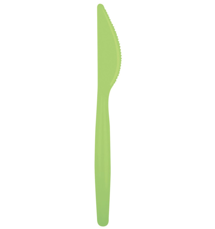 Plastic Knife PS "Easy" Lime Green 18,5cm (20 Units) Plastic Knife PS "Easy" Lime Green 18,5cm (20 Units)