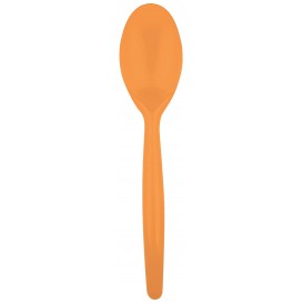 Plastic Spoon PS "Easy" Orange 18,5 cm (20 Units) 
