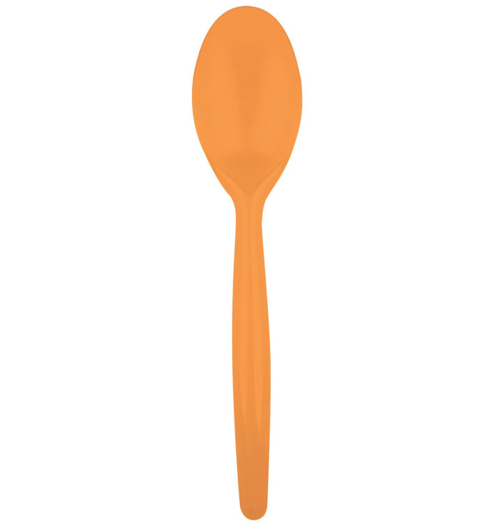 Plastic Spoon PS "Easy" Orange 18,5 cm (500 Units) Plastic Spoon PS "Easy" Orange 18,5 cm (500 Units)